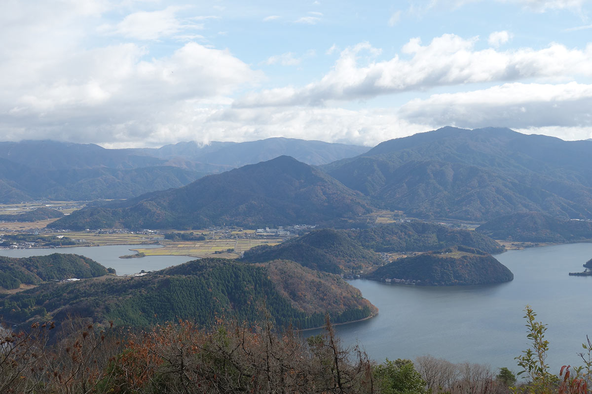 三方五胡山頂公園からの眺め