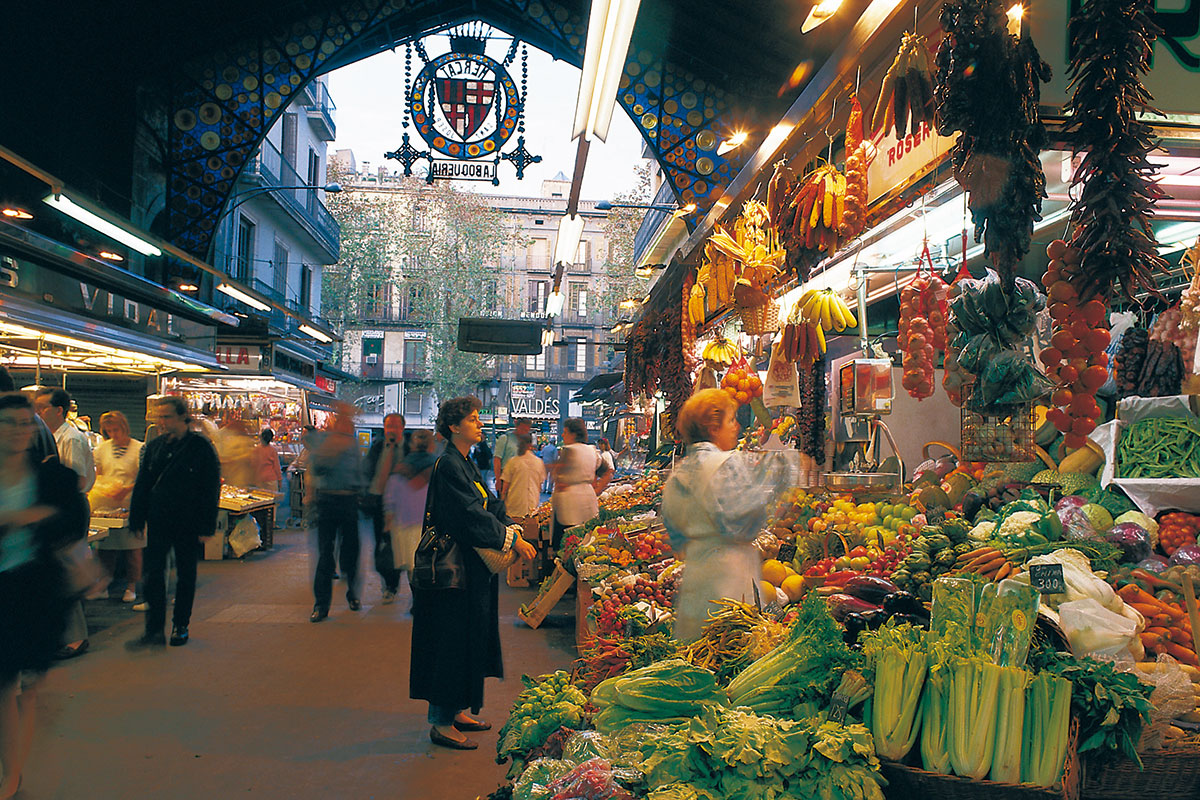 バルセロナの市場の様子