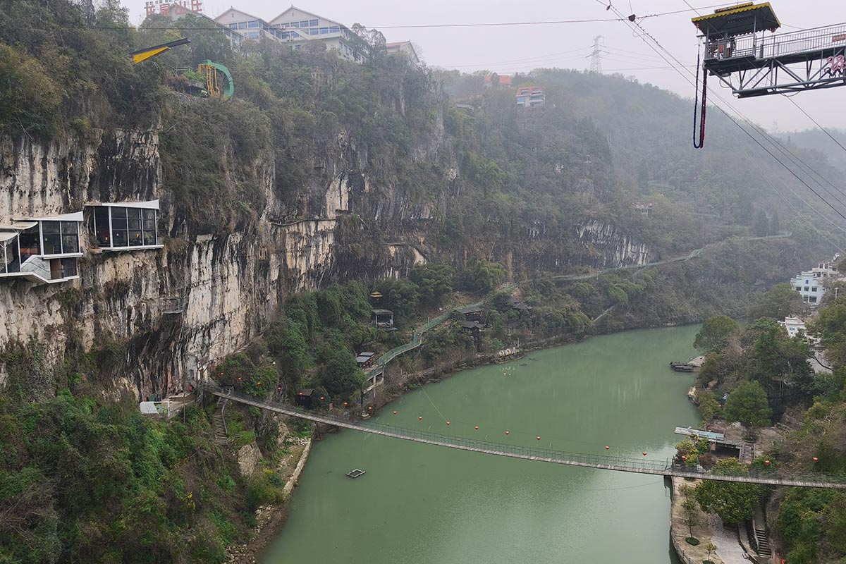 ⑰西陵峡ではバンジージャンプも体験可