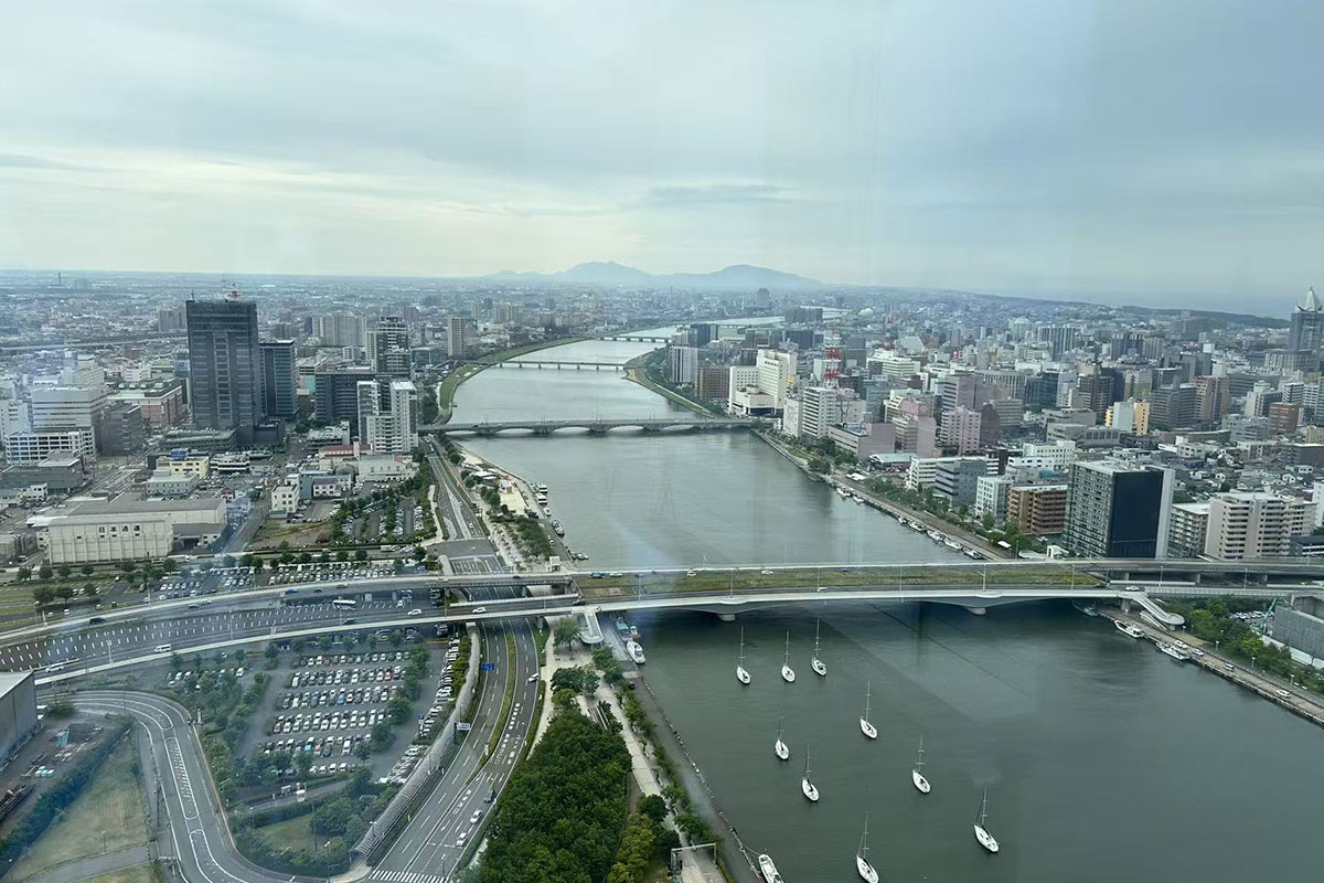 新潟市内の展望