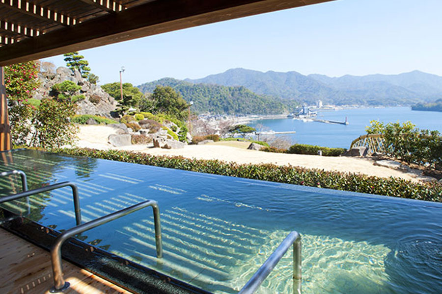 萩観光ホテル　絶景の露天風呂