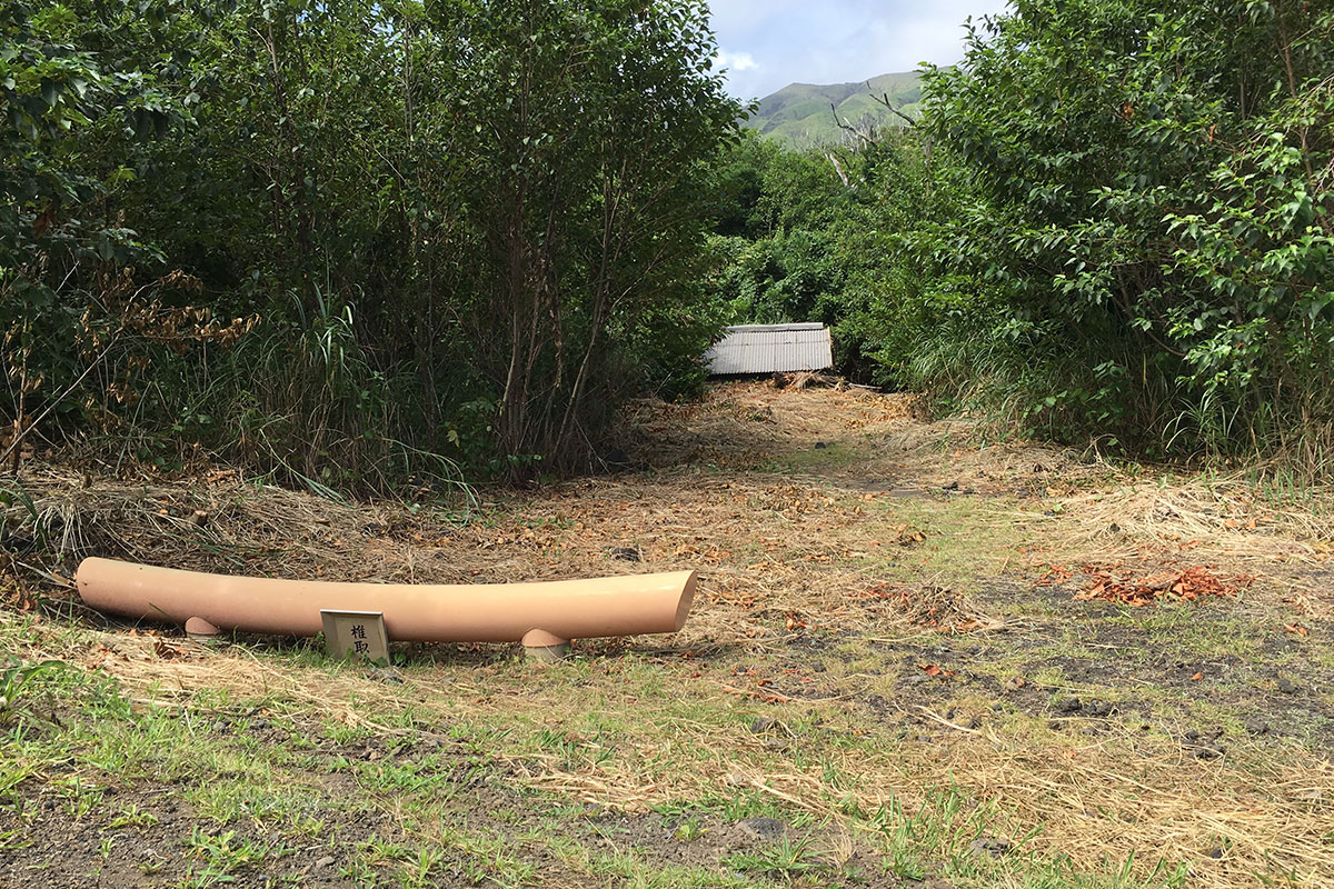雄山の噴火が要因で埋もれた椎取神社Ⓒ三宅島観光協会