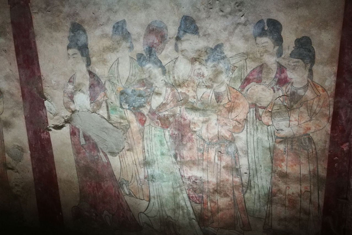 永泰公主墓の壁画