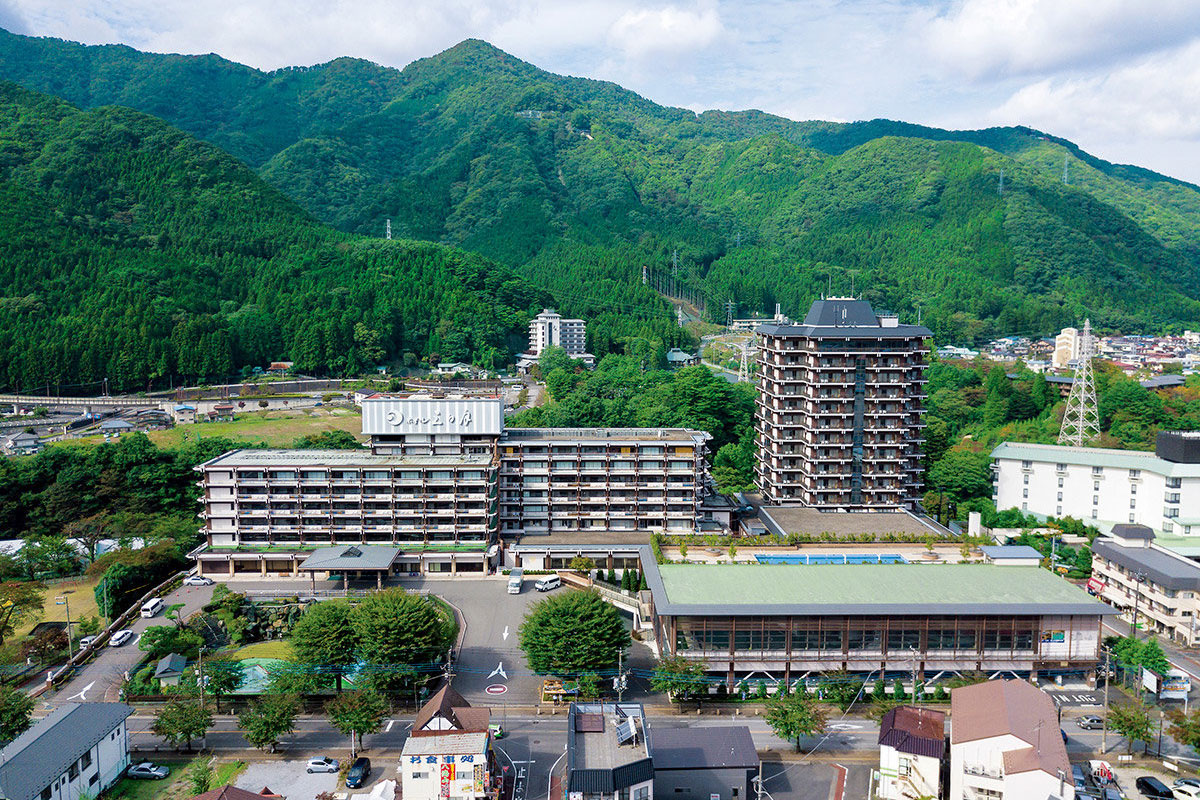 日光きぬ川ホテル三日月の全景