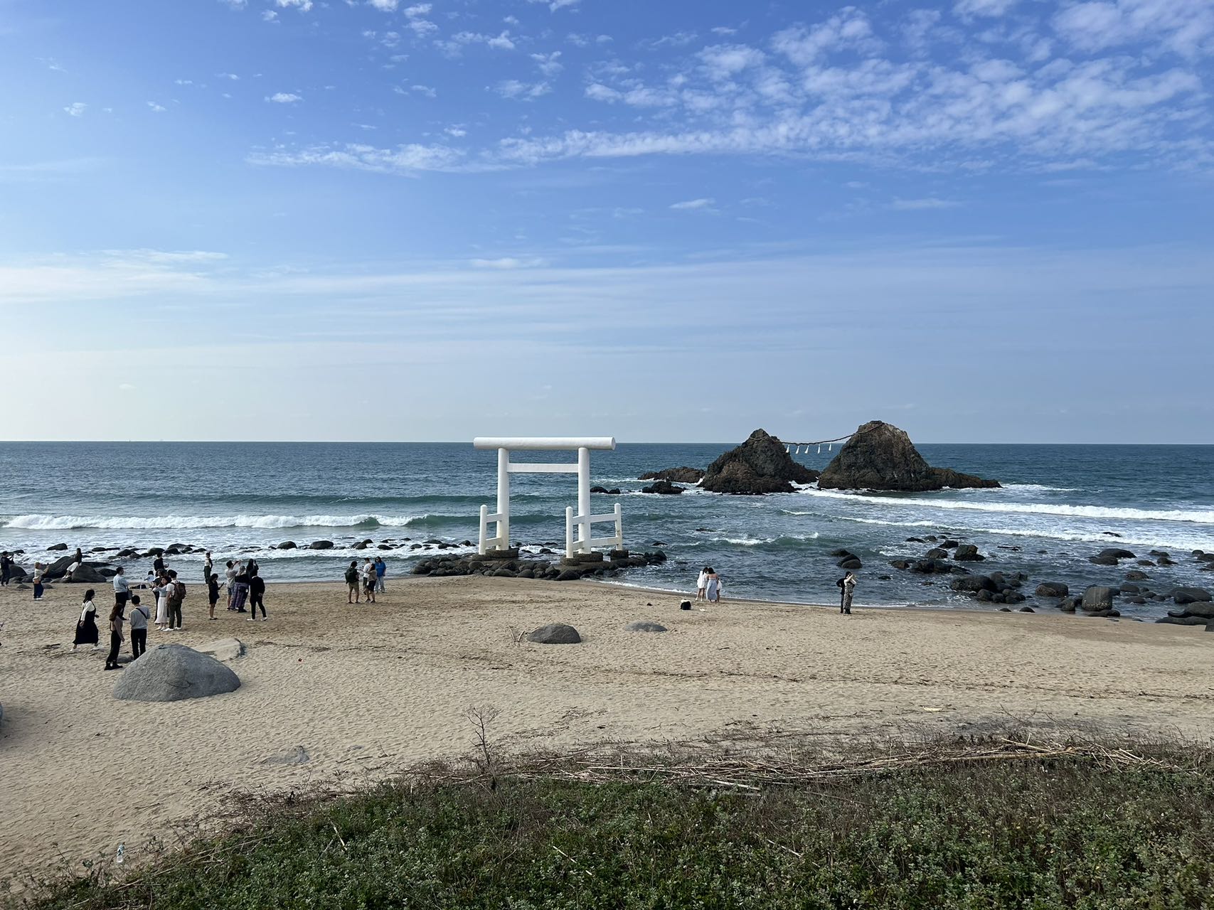 糸島　二見ヶ浦夫婦岩