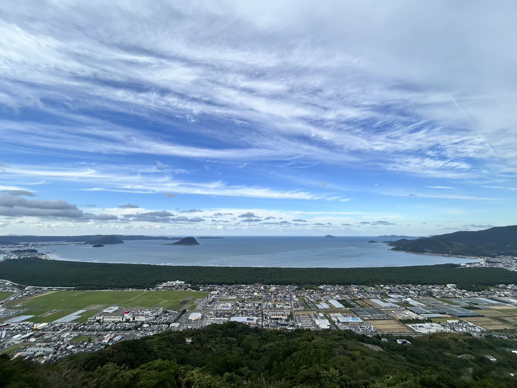 唐津　鏡山展望台からの景色