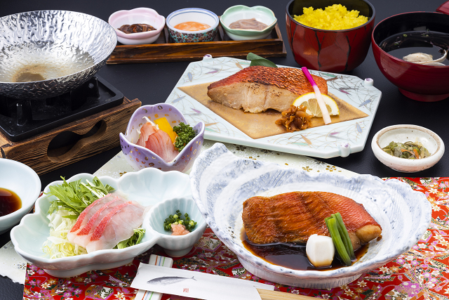 下田の金目鯛づくし膳