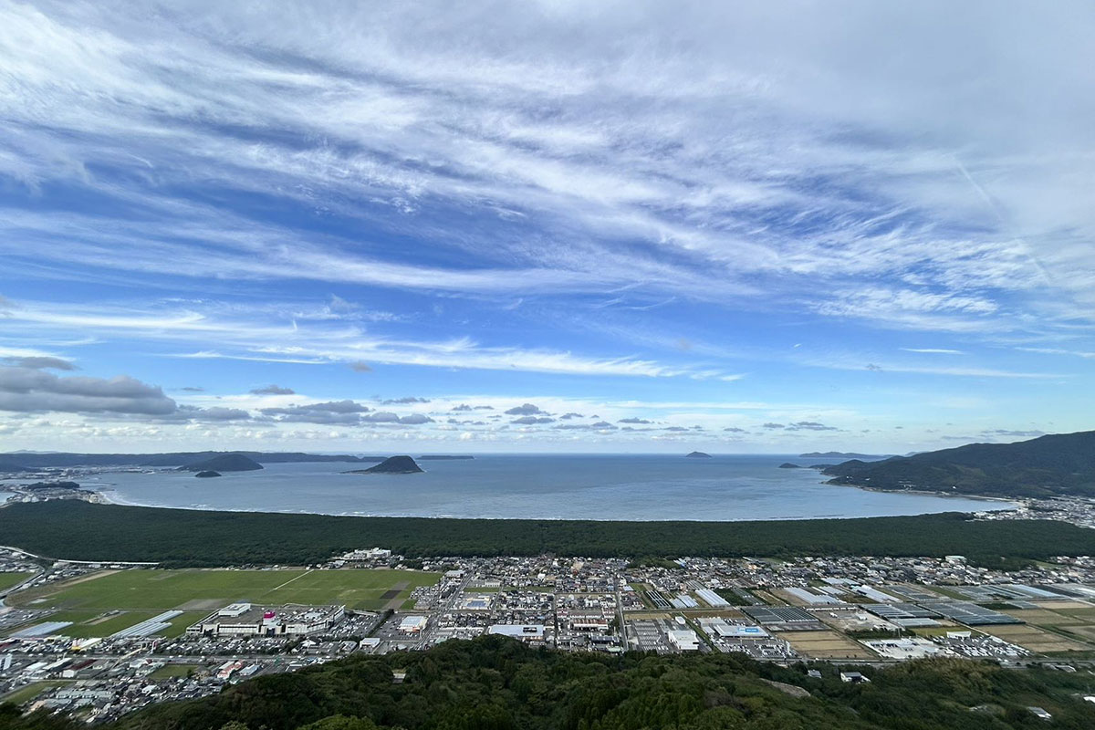 唐津　鏡山展望台からの景色