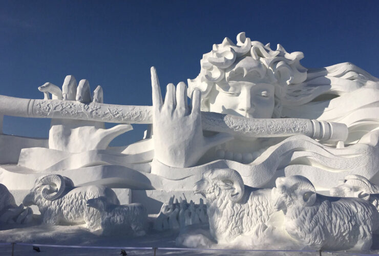 ハルピン氷祭りの雪像