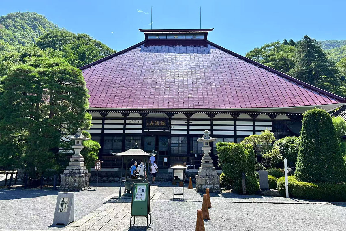 北斎最晩年の天井画のある岩松院