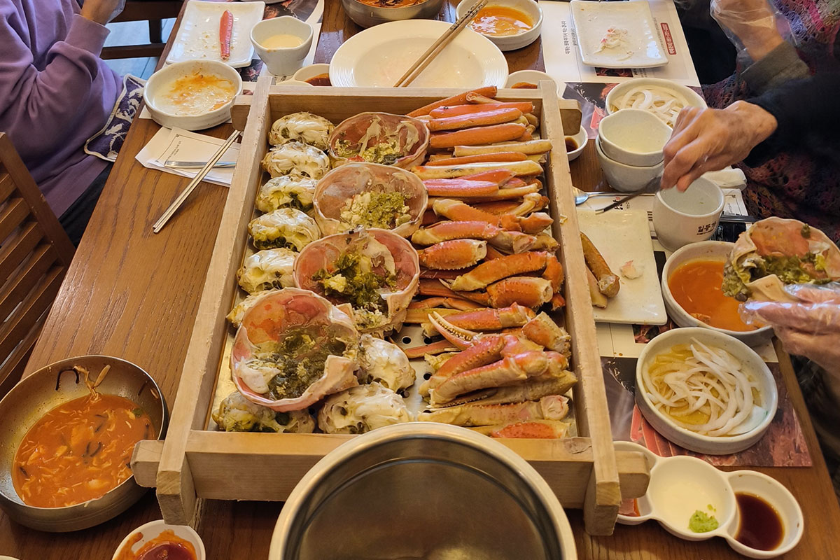 韓国カニフルコース