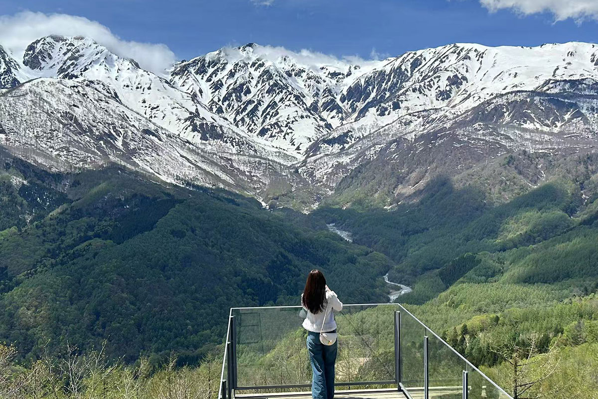 白馬マウンテンハーバー（昨年５月同時期添乗員撮影）