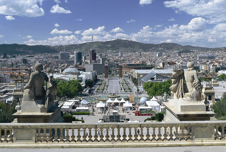 バルセロナ モンジュイックの丘からの眺め