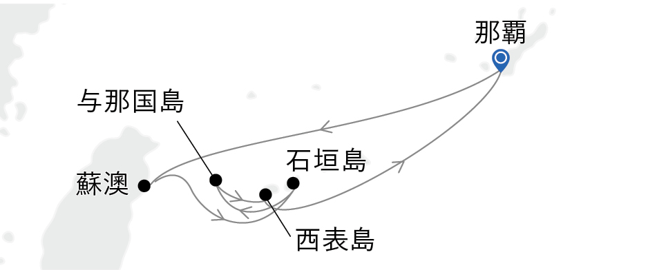 飛んでクルーズ沖縄Ｂコース～与那国島・西表島・蘇澳～