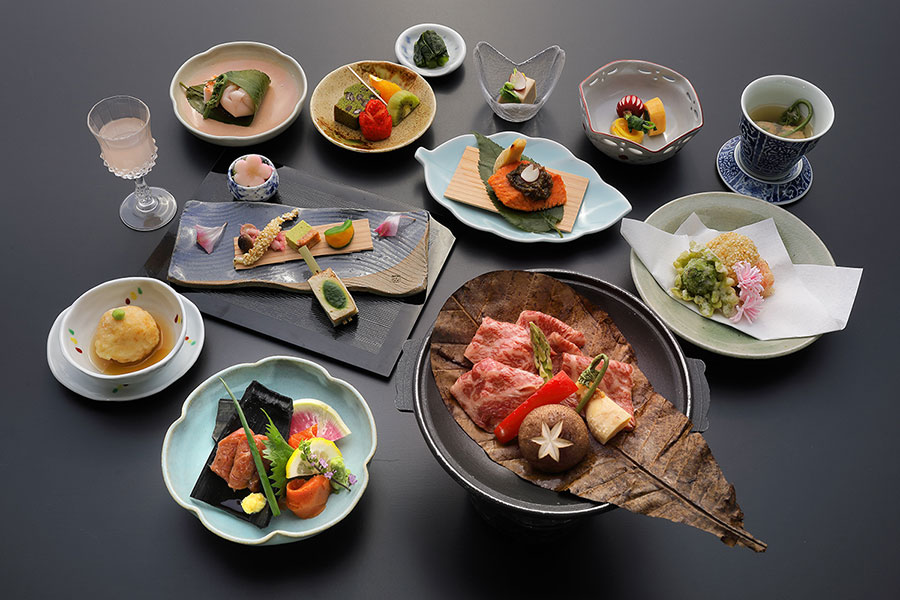 しらびそ高原天の川 お料理の一例