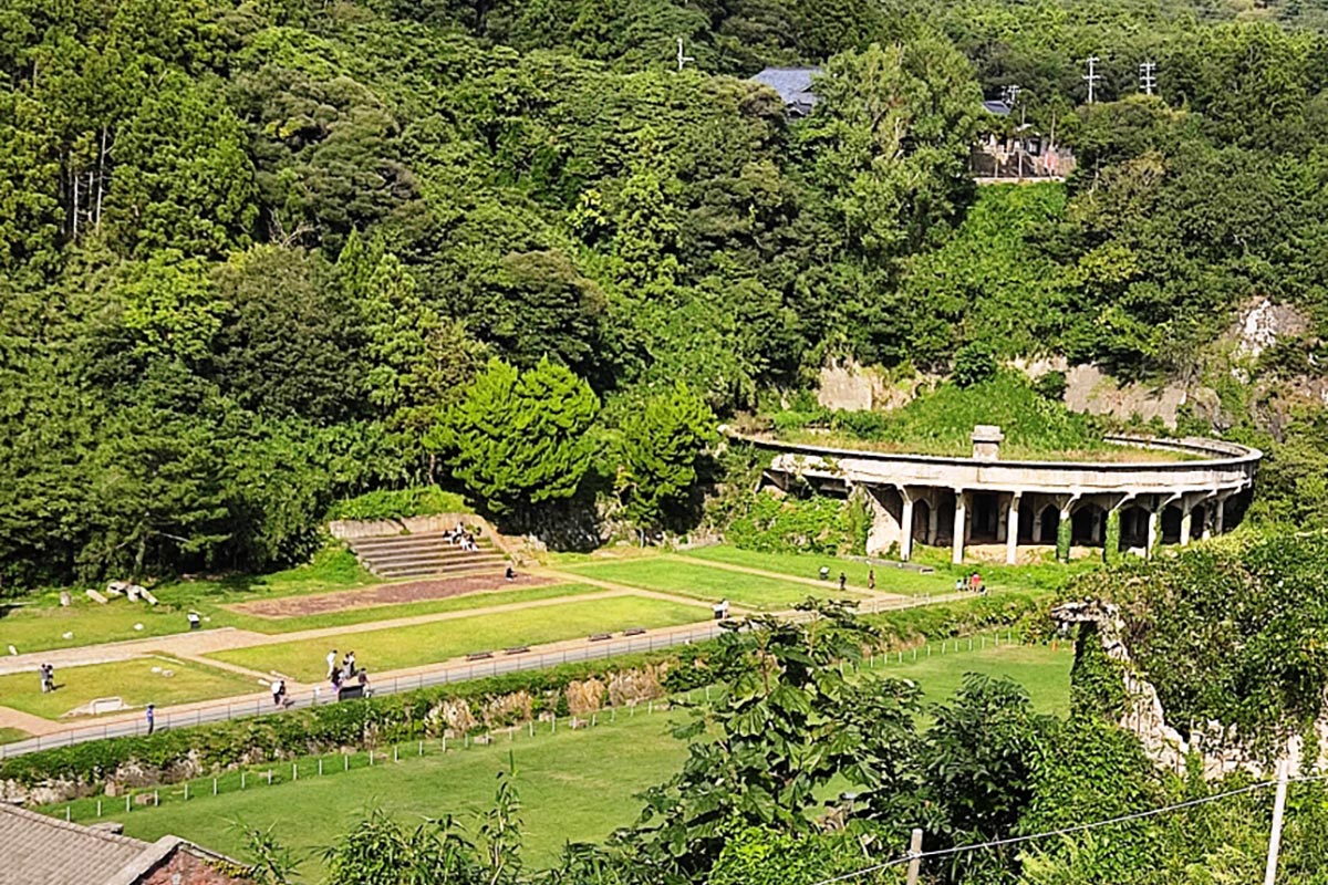 北沢浮遊選鉱場跡のシックナー