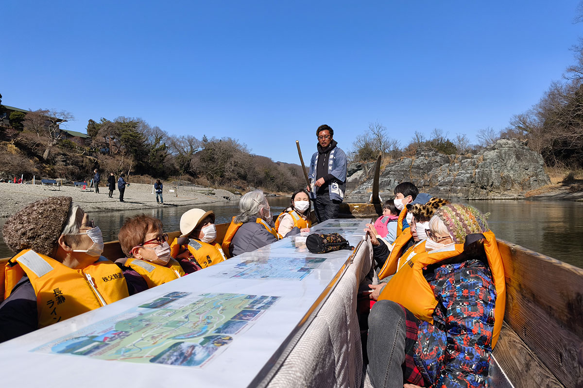 長瀞岩畳こたつ船その２