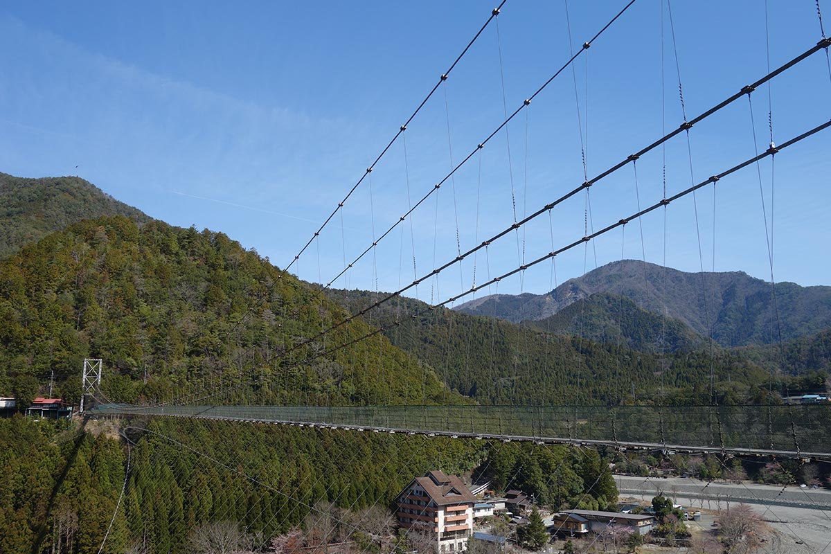 谷瀬の吊り橋