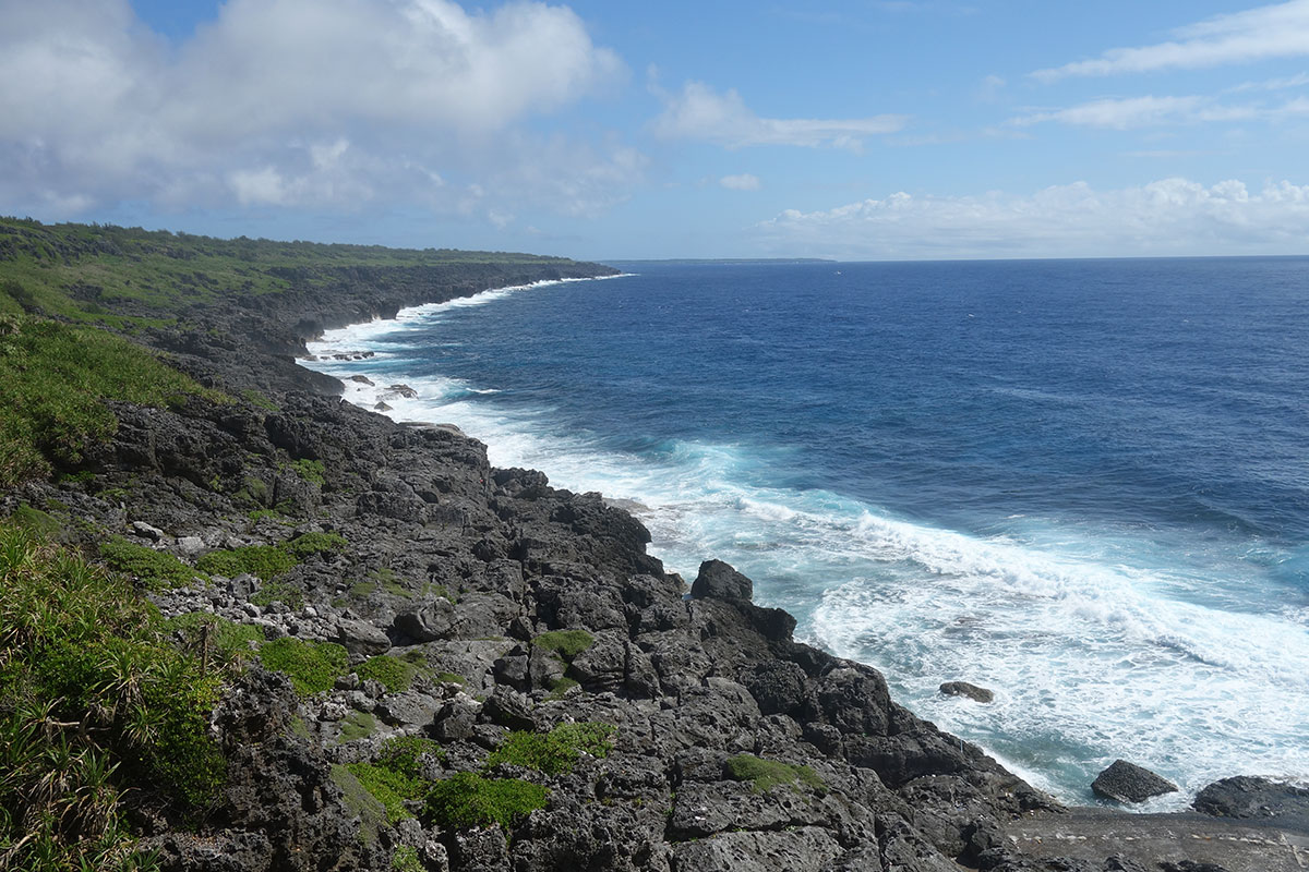海軍棒からの眺め　南大東島