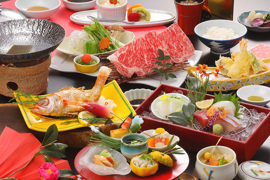 菊乃屋 夕食一例