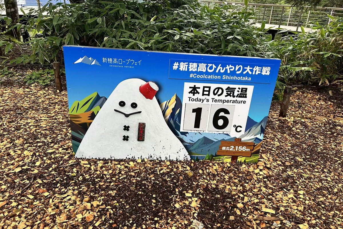 山の上は涼しかった